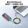 KU-CA20TK USB 2.0 Type-Cケーブル(C-A・ストレート・2m) KU-CA20TK / USB 2.0 Type-Cケーブル(C-A・ストレート・2m)