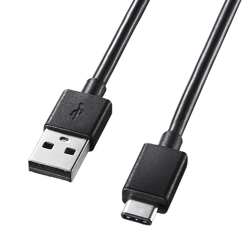 KU-CA30【Type-C USB2.0標準ケーブル（3m・ブラック）】USB Type-CのUSB2.0ケーブル。3m・ブラック。 |  サンワサプライ株式会社