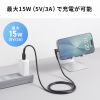 KU-CAL10TK2 / USB 2.0 Type-Cケーブル（C-A・L型・1m）