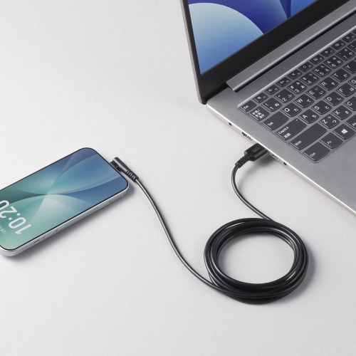 KU-CAL20TK2 / USB 2.0 Type-Cケーブル(C-A・L型・2m)