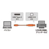 KU-CB10 / USB2.0 Type-C-Bケーブル（1m・ブラック）