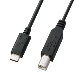 KU-CB20 / USB2.0 Type-C-Bケーブル(2m・ブラック)
