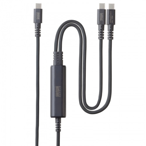 KU-CCP100D12BK / USB2.0Type-Cケーブル（2台同時充電＋通信・PD100W）