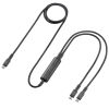 KU-CCP100D12BK USB2.0Type-Cケーブル(2台同時充電+通信・PD100W) KU-CCP100D12BK / USB2.0Type-Cケーブル(2台同時充電+通信・PD100W)