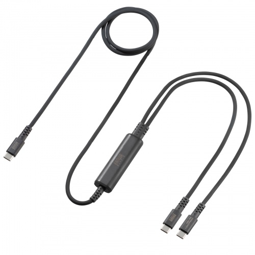 KU-CCP100D12BK / USB2.0Type-Cケーブル（2台同時充電＋通信・PD100W）