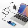 KU-CCP100D12BK USB2.0Type-Cケーブル(2台同時充電+通信・PD100W) KU-CCP100D12BK / USB2.0Type-Cケーブル(2台同時充電+通信・PD100W)