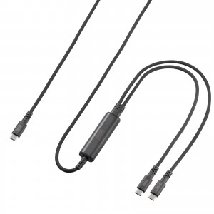KU-CCP100D12BK / USB2.0Type-Cケーブル(2台同時充電+通信・PD100W)