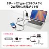 KU-CCP100D12BK / USB2.0Type-Cケーブル（2台同時充電＋通信・PD100W）