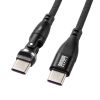 KU-CCP100KA10BK USB2.0 Type-Cコネクタ540度回転ケーブル(PD100W・1m) KU-CCP100KA10BK / USB2.0 Type-Cコネクタ540度回転ケーブル(PD100W・1m)