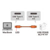 KU-CCP15MAC / MacBook用LED付きTypeC充電ケーブル　1.5m