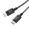 KU-CCP6005BK / USB 2.0 Type-Cケーブル（PD60Ｗ・0.5m・ブラック）