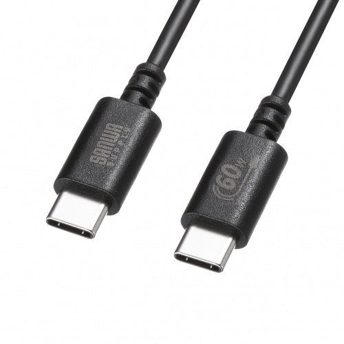 KU-CCP6010BK【USB 2.0 Type-Cケーブル(PD60W・1m・ブラック KU-CCP6010BK【USB 2.0 Type-Cケーブル(PD60W・1m・ブラック