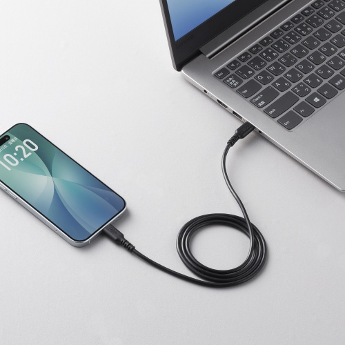 KU-CCP6010TK2 / USB 2.0 Type-Cケーブル(C-C・ストレート・60W・1m)