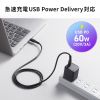 KU-CCP6010TK2 USB 2.0 Type-Cケーブル(C-C・ストレート・60W・1m) KU-CCP6010TK2 / USB 2.0 Type-Cケーブル(C-C・ストレート・60W・1m)