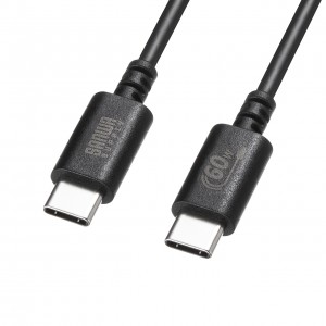 KU-CCP6020BK / USB 2.0 Type-Cケーブル(PD60W・2m・ブラック)