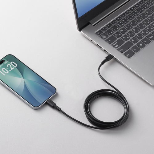 KU-CCP6020TK2 / USB 2.0 Type-Cケーブル（C-C・ストレート・60W・2m）