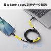 KU-CCP6020TK2 / USB 2.0 Type-Cケーブル（C-C・ストレート・60W・2m）