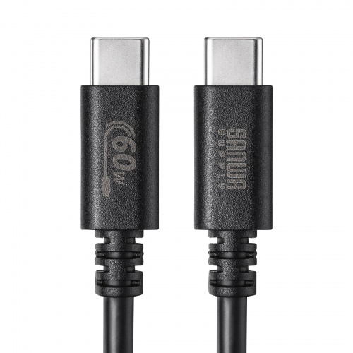 KU-CCP6030BK / USB 2.0 Type-Cケーブル（PD60Ｗ・3m・ブラック）