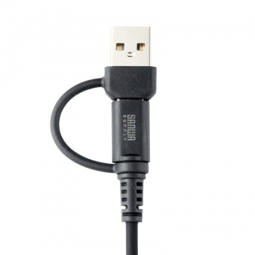KU-CCP60ACC10BK / USB2.0Type-Cケーブル（CtoA変換アダプタ付き・PD60W・ブラック）