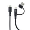 KU-CCP60ACC10BK USB2.0Type-Cケーブル(CtoA変換アダプタ付き・PD60W・ブラック) KU-CCP60ACC10BK / USB2.0Type-Cケーブル(CtoA変換アダプタ付き・PD60W・ブラック)