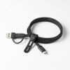 KU-CCP60ACC10BK / USB2.0Type-Cケーブル（CtoA変換アダプタ付き・PD60W・ブラック）