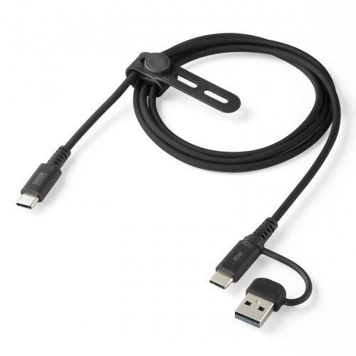 KU-CCP60ACC10BK / USB2.0Type-Cケーブル（CtoA変換アダプタ付き・PD60W・ブラック）