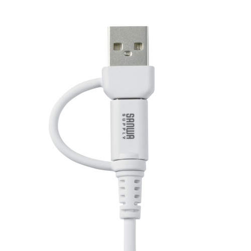 KU-CCP60ACC10W / USB2.0Type-Cケーブル（CtoA変換アダプタ付き・PD60W・ホワイト）
