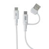 KU-CCP60ACC10W / USB2.0Type-Cケーブル（CtoA変換アダプタ付き・PD60W・ホワイト）