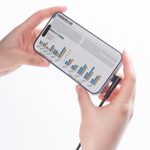 KU-CCP60L10TK2 / USB 2.0 Type-Cケーブル（C-C・片側L型コネクタ・60W・1m）