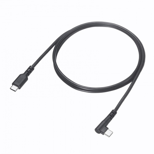 KU-CCP60L10TK2 / USB 2.0 Type-Cケーブル（C-C・片側L型コネクタ・60W・1m）