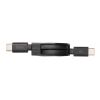 KU-CCP60M08BK USB2.0 Type-C 巻取りケーブル PD60W ブラック KU-CCP60M08BK / USB2.0 Type-C 巻取りケーブル PD60W ブラック