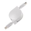 KU-CCP60M08W USB2.0 Type-C 巻取りケーブル PD60W ホワイト KU-CCP60M08W / USB2.0 Type-C 巻取りケーブル PD60W ホワイト