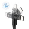 KU-CCP60MG10BK USB2.0 Type-Cケーブル(マグネットコネクタ・540度回転・PD60W・1m) KU-CCP60MG10BK / USB2.0 Type-Cケーブル(マグネットコネクタ・540度回転・PD60W・1m)