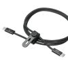 KU-CCP60SM10BKN USB 2.0 Type-Cシリコンメッシュケーブル(PD60W・1m・ブラック) KU-CCP60SM10BKN / USB 2.0 Type-Cシリコンメッシュケーブル(PD60W・1m・ブラック)