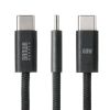 KU-CCP60SM10BKN USB 2.0 Type-Cシリコンメッシュケーブル(PD60W・1m・ブラック) KU-CCP60SM10BKN / USB 2.0 Type-Cシリコンメッシュケーブル(PD60W・1m・ブラック)