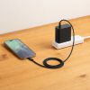 KU-CCP60SM10BKN USB 2.0 Type-Cシリコンメッシュケーブル(PD60W・1m・ブラック) KU-CCP60SM10BKN / USB 2.0 Type-Cシリコンメッシュケーブル(PD60W・1m・ブラック)