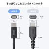 KU-CCP60SM10BKN USB 2.0 Type-Cシリコンメッシュケーブル(PD60W・1m・ブラック) KU-CCP60SM10BKN / USB 2.0 Type-Cシリコンメッシュケーブル(PD60W・1m・ブラック)