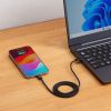 KU-CCP60SM10BK USB Type-Cシリコンメッシュケーブル(PD60W・ブラック・1m) KU-CCP60SM10BK / USB Type-Cシリコンメッシュケーブル(PD60W・ブラック・1m)