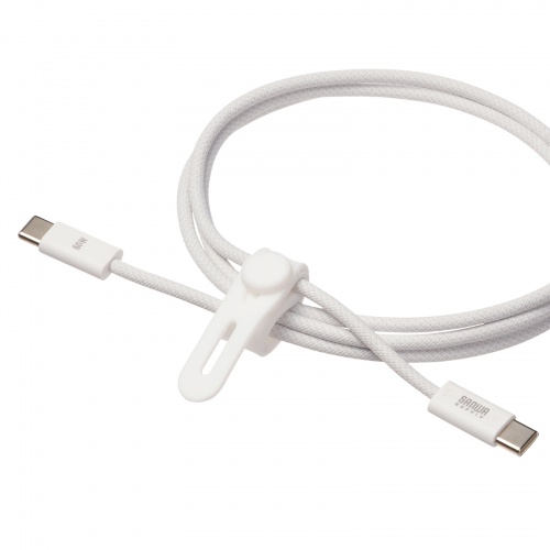 KU-CCP60SM10WN / USB 2.0 Type-Cシリコンメッシュケーブル(PD60W・1m・ホワイト)