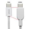 KU-CCP60SM10W / USB Type-Cシリコンメッシュケーブル（PD60W・ホワイト・1m）