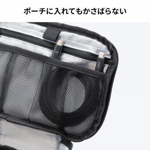KU-CCP60SM20BKN / USB 2.0 Type-Cシリコンメッシュケーブル(PD60W・2m・ブラック)
