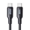 KU-CCPES05BK USB2.0 Type-C シリコンケーブル(PD240W・0.5m・ブラック) KU-CCPES05BK / USB2.0 Type-C シリコンケーブル(PD240W・0.5m・ブラック)