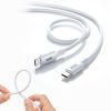 KU-CCPES05W / USB2.0 Type-C シリコンケーブル（PD240W・0.5m・ホワイト）