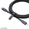 KU-CCPES20BK USB2.0 Type-C シリコンケーブル(PD240W・2m・ブラック) KU-CCPES20BK / USB2.0 Type-C シリコンケーブル(PD240W・2m・ブラック)