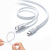 KU-CCPES20W / USB2.0 Type-C シリコンケーブル（PD240W・2m・ホワイト）