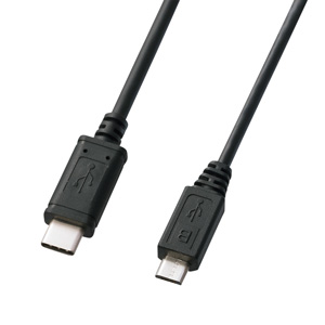 KU-CMCBP320 / USB2.0 Type-C-microBケーブル(2m・ブラック)
