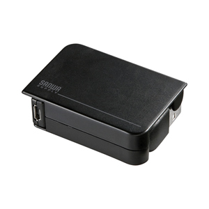 KU-M05MCMBBK / microUSB+ミニUSB巻き取りケーブル(ブラック)