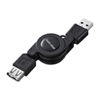 KU-M08ENBK 巻き取りUSB2.0モバイルケーブル KU-M08ENBK / 巻き取りUSB2.0モバイルケーブル