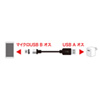 KU-MMG1 Magnet脱着式microUSBケーブル(充電専用・ブラック・1m) KU-MMG1 / Magnet脱着式microUSBケーブル(充電専用・ブラック・1m)