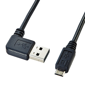 KU-RAA05【両面挿せるUSBケーブル（A-Aタイプ）（0.5m・ブラック）】USB Aコネクタの向きを気にせず挿せるA-A ケーブル 。0.5m・ブラック。｜サンワサプライ株式会社